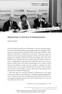 Atlanticism in the Era of Globalization