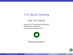 CTL Model Checking - UT Computer Science
