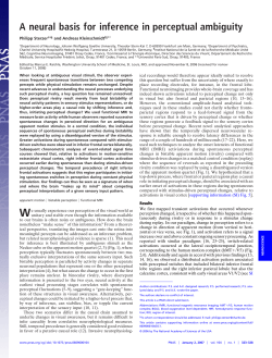 A neural basis for inference in perceptual ambiguity