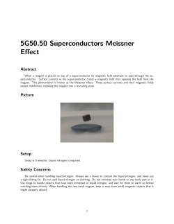 5G50.50 Superconductors Meissner Effect