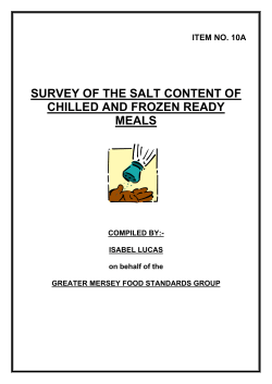 survey of the salt content of chilled and frozen ready