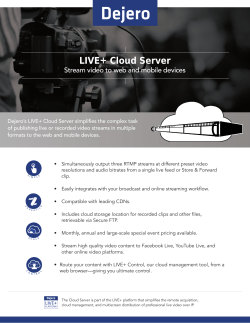 LIVE+ Cloud Server