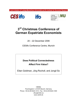 3 Christmas Conference of German Expatriate Economists