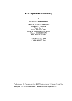 Rank-Dependent Non-immediacy