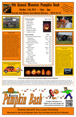 9th Annual Mauston Pumpkin Bash