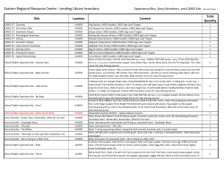 Eastern Regional Resource Center