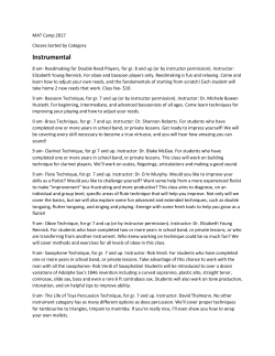 Instrumental - The Arts Inc