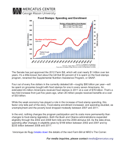 The Senate has just approved the 2012 Farm Bill, which will cost