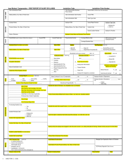 First Report of Injury or Illness