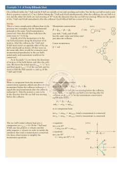 PWE 7-4: A Tricky Billiards Shot