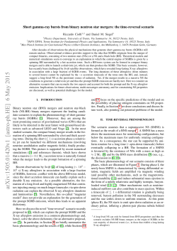 Short gamma-ray bursts from binary neutron star mergers: the time