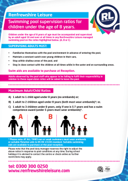 RL Universal Child Swimming Policy Poster or Flyer updated 23 07