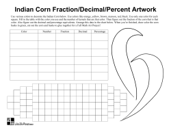 Indian Corn Fraction/Decimal/Percent Artwork