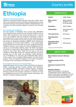 Ethiopia - Habitat for Humanity