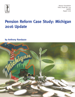 Pension Reform Case Study: Michigan 2016
