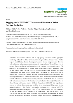 Digging the METEOSAT Treasure&mdash;3 Decades of Solar Surface
