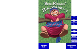 BibleRhymes` Zacchaeus - Interactive Ebook Demo