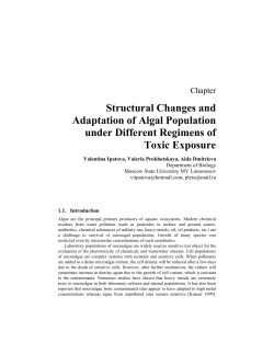 Structural Changes and Adaptation of Algal Population under