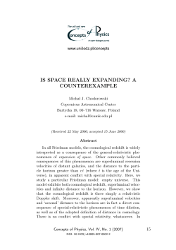 is space really expanding? a counterexample