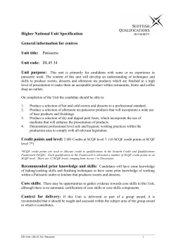 national unit specification: general information