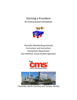 Electing a President