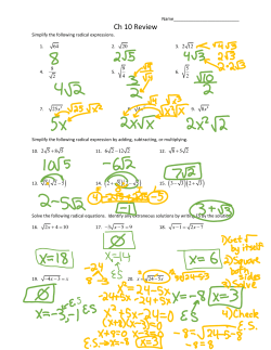 Ch 10 Review