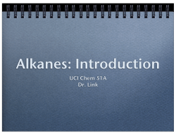 Alkanes Intro Handout