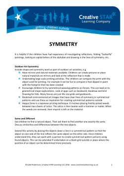 symmetry - Creative STAR Learning