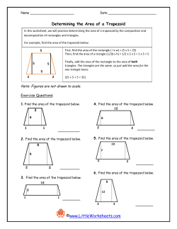 Determining the Area of a Trapezoid