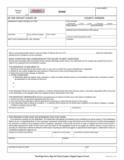 Appearance Bond - Accredited Surety and Casualty Company, Inc