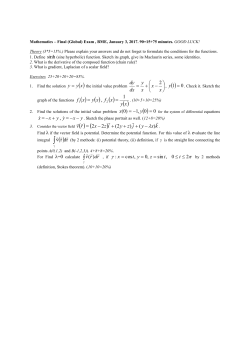 xyy = - + = x x x y dx dy 2 = y xy xfxyxf 1 , 2 = = 00,1 )0( =