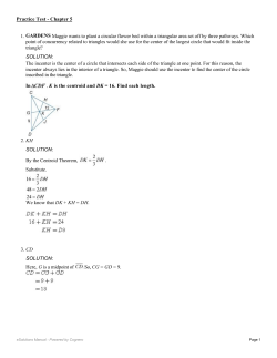 1. GARDENS Maggie wants to plant a circular