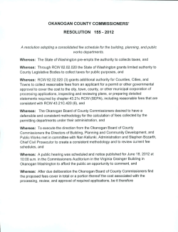 Okanogan County Public Works Fee Schedule