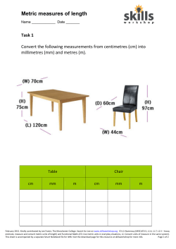 Metric measures of length