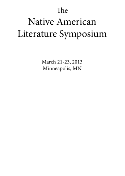 NALS 2013 Program - Minnesota State University, Mankato