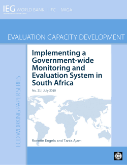 Implementing a Government-wide Monitoring