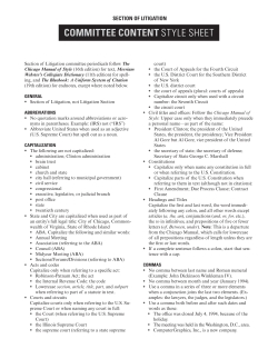committee content style sheet