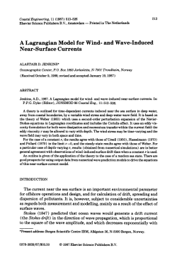 A Lagrangian Model for Wind- and Wave-Induced Near