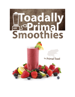Toads Favorite 12 Smoothie Recipes