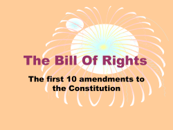 The Bill Of Rights and Civil Liberties (ppt)