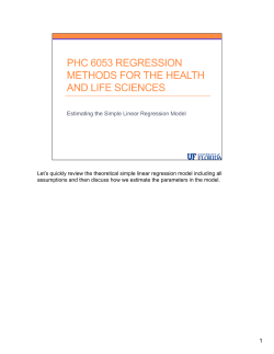 Let`s quickly review the theoretical simple linear regression model