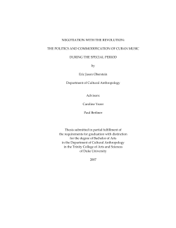 NEGOTIATION WITH THE REVOLUTION: THE