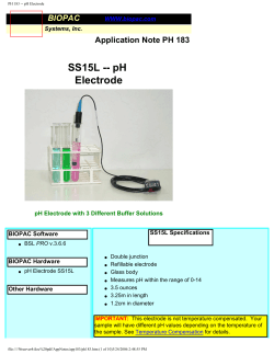 PH 183 -- pH Electrode