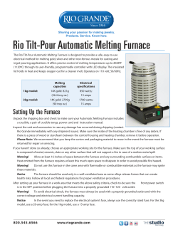 Rio Tilt-Pour Automatic Melting Furnace