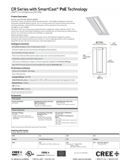 CR Series with SmartCast&reg; PoE Technology