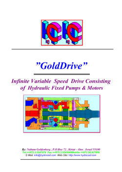 Read "GoldDrive"-Innovative Hydrostatic Drive
