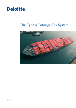 The Cyprus Tonnage Tax System