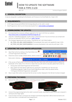 how to update the software for a type 2 lcd
