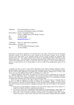 methodology for the construction of a grammar corrector