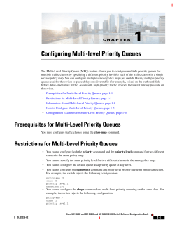 1 Configuring Multi-level Priority Queues